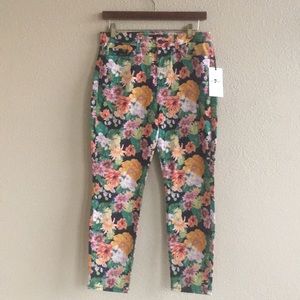 7 for all mankind floral ankle jeans
